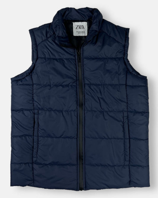 ZARA MAN premium Export Quality Puffer Jacket (Navy Blue)